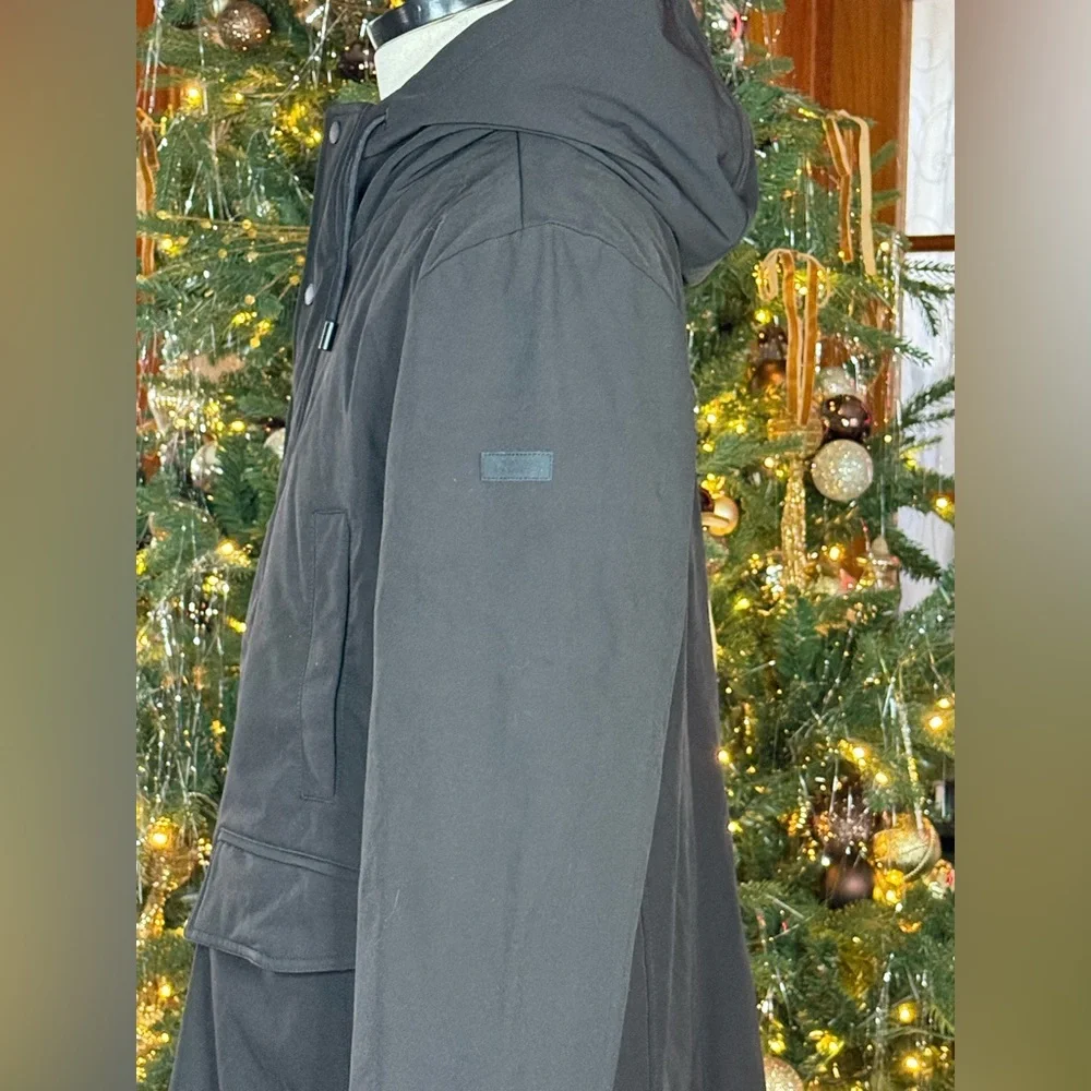 Vince Camuto Men's Black Softshell Hooded Jacket NWOT